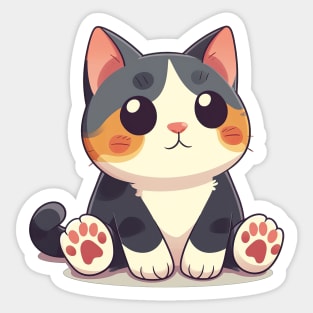 Super Cute Kawaii Cat Sticker